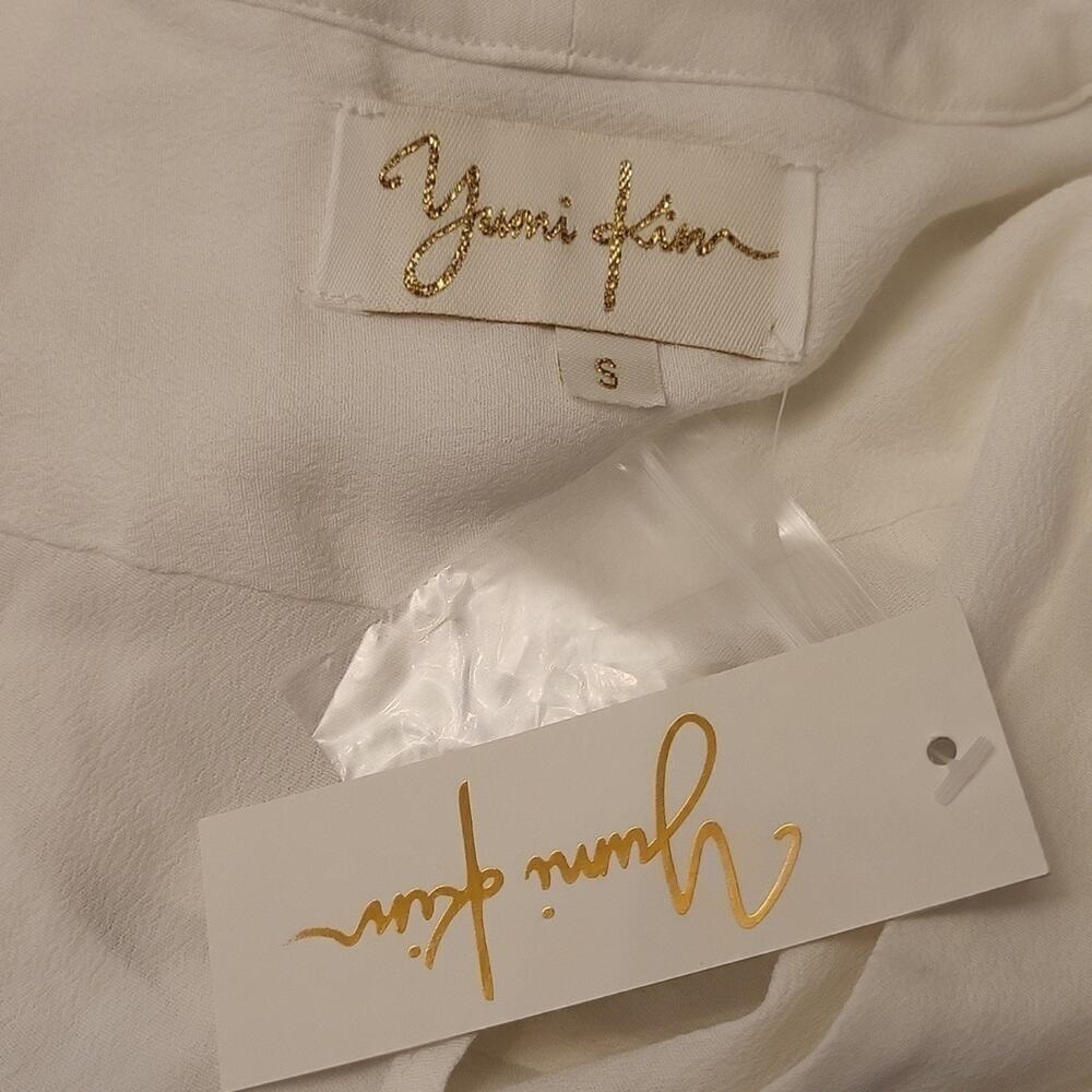 Yumi Kim V Neck White Blouse S - Picture 5 of 5